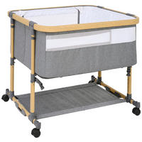 BEISTELLBETT 84/84/83,2 cm  - Ecru/Weiß, Basics, Holzwerkstoff/Kunststoff (84/84/83,2cm) - Jimmylee