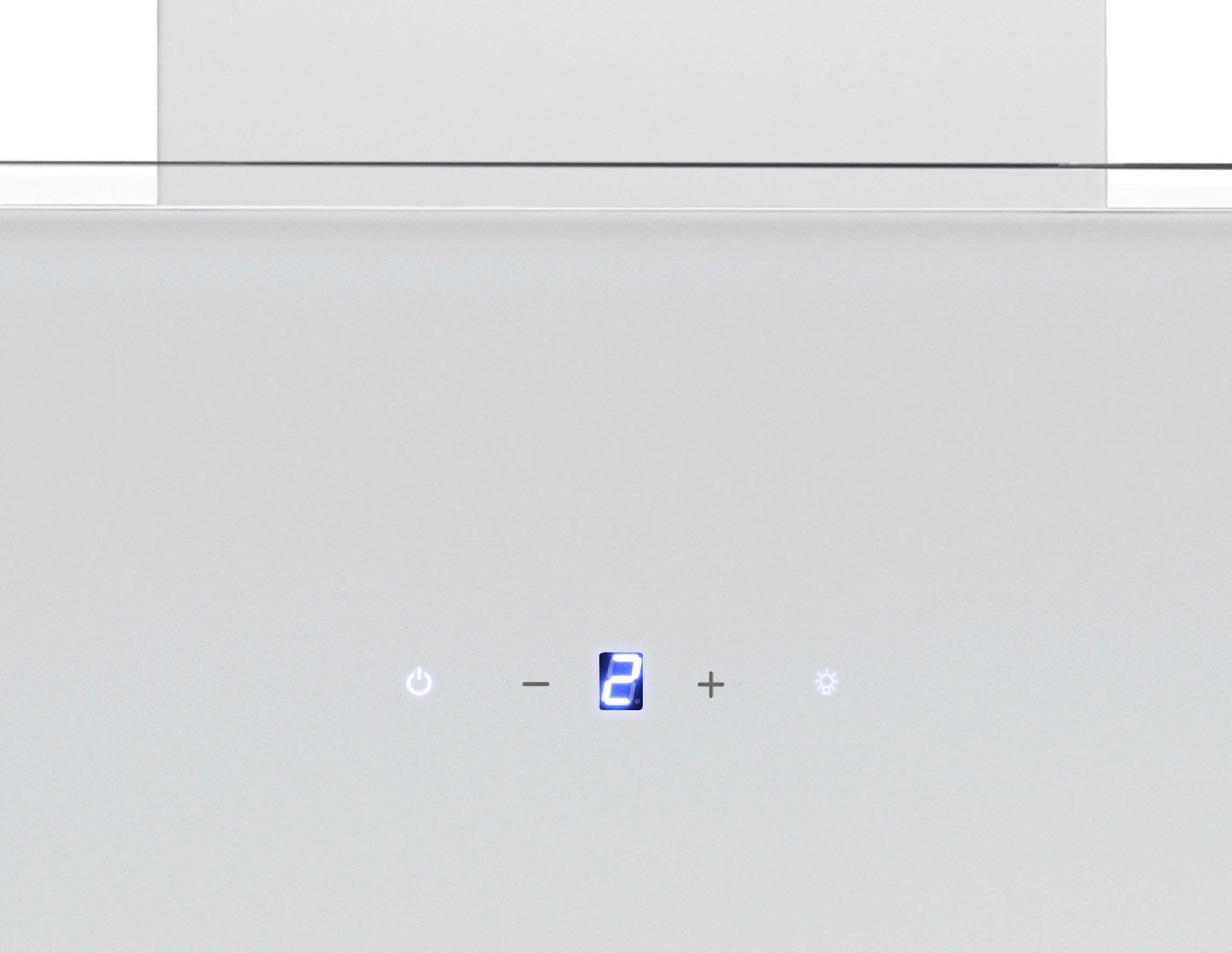 DUNSTABZUGSHAUBE CH112080W  - Weiß, Basics, Glas/Metall (79,5/78-113/38,6cm) - Respekta