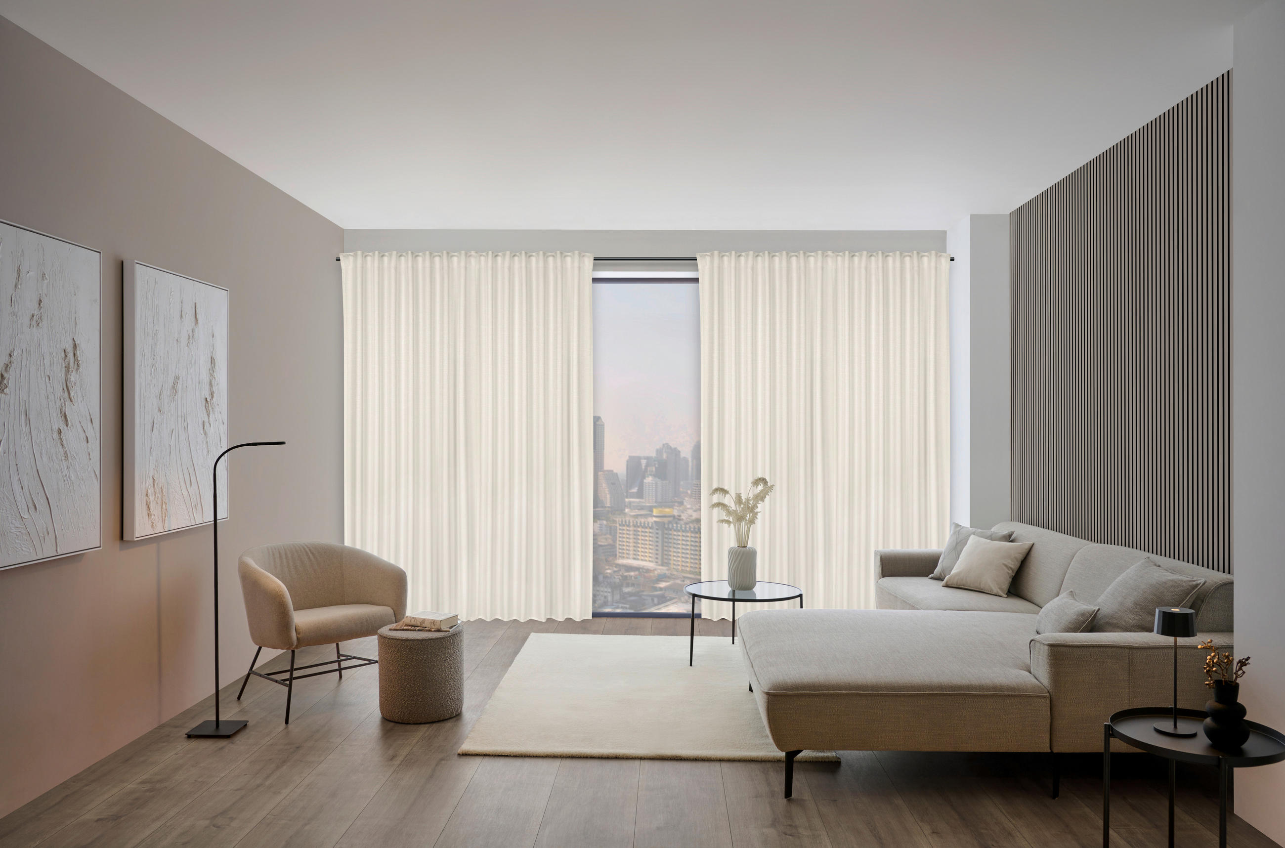 FERTIGVORHANG blickdicht  - Champagner, Design, Textil (140/245cm) - Dieter Knoll