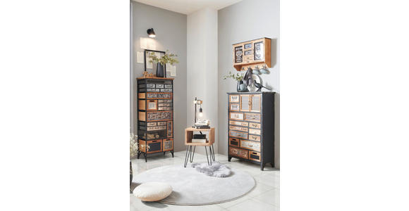 KOMMODE in 76/119/32 cm - Multicolor/Schwarz, Trend, Holz/Holzwerkstoff (76/119/32cm) - Landscape