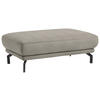 HOCKER in Textil Silberfarben  - Silberfarben/Schwarz, Design, Textil/Metall (127/46/72cm) - Dieter Knoll