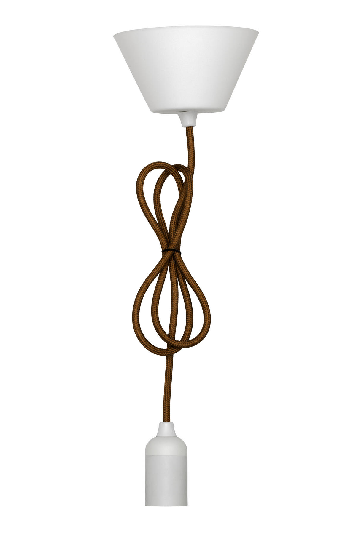 UPPHÄNGNINGSANORDNING  i vit, kopparfärgad  - vit/kopparfärgad, Basics, textil/plast (13/120cm)