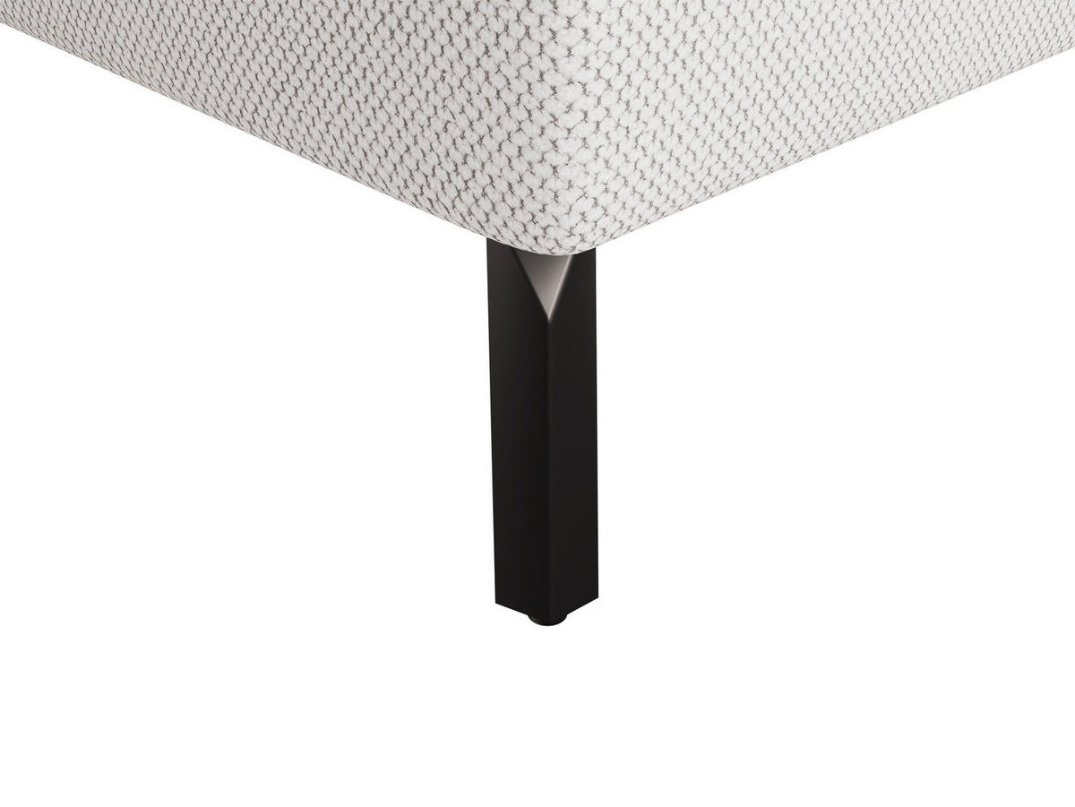 Ecksofa inkl. Funktionen in Webstoff Beige  - Beige/Schwarz, Modern, Textil/Metall (276/177cm)