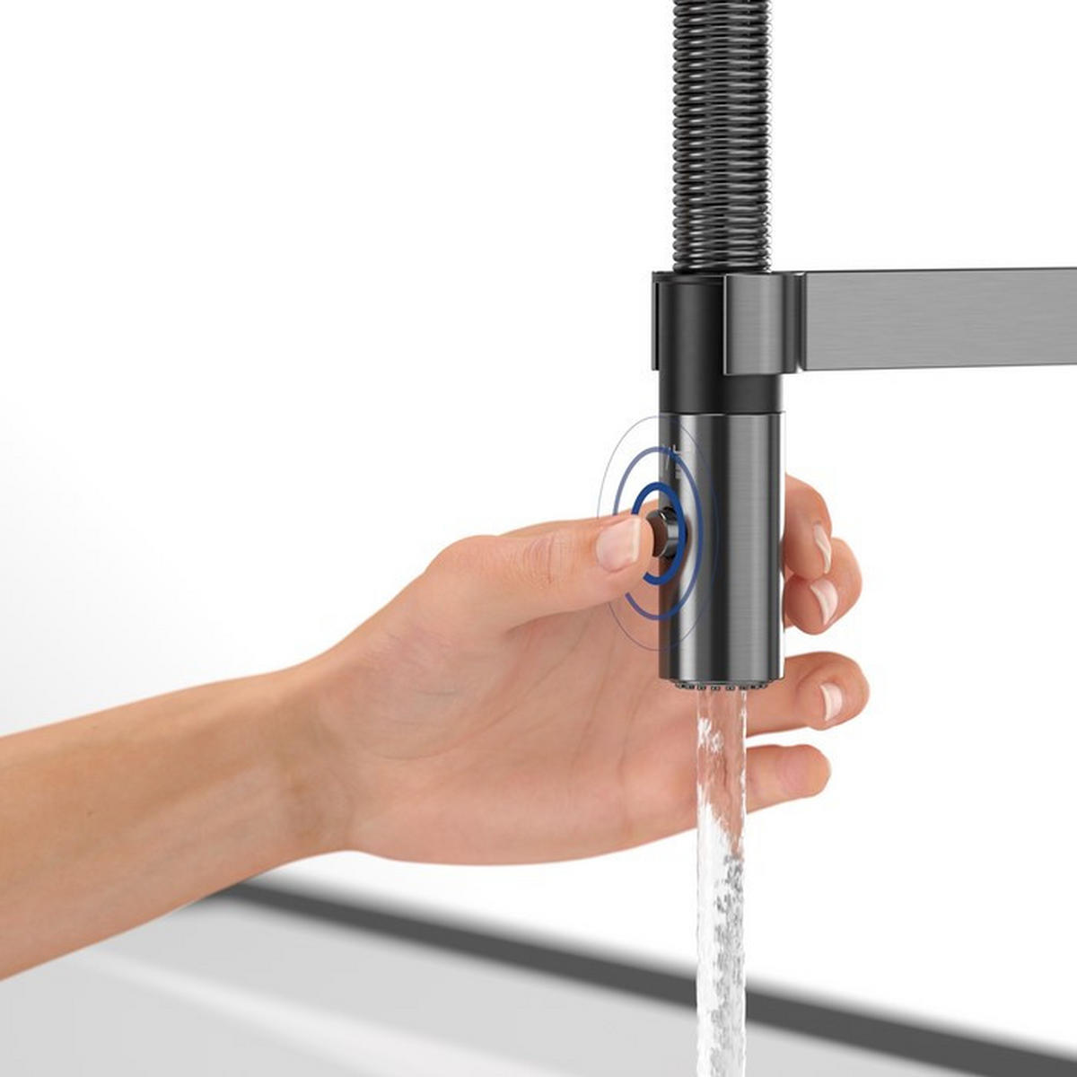 KÜCHENARMATUR - Anthrazit, Basics, Metall (4,2/40/22cm) - Villeroy & Boch