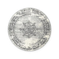 FLACHWEBETEPPICH 160 cm Gloria Creme, Grau rund  - Creme/Grau, Design, Kunststoff/Textil (160cm) - Hanse Home
