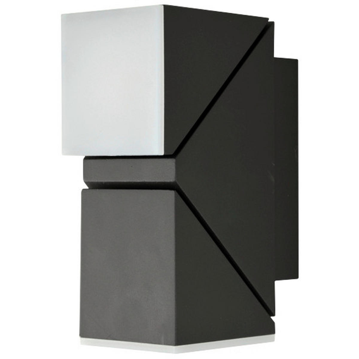 LED-AUSSENLEUCHTE LYRA 6,2/8,3/15,6 cm  - Anthrazit, Design, Metall (6,2/8,3/15,6cm)