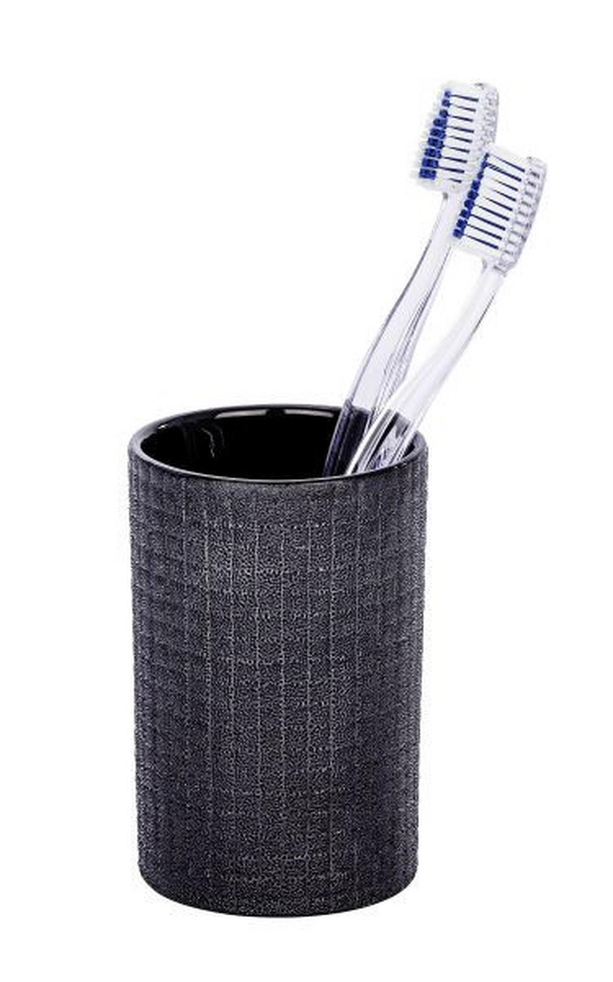 TANDBORSTGLAS keramik  - antracit, Basics, keramik (7,5/11,2cm)