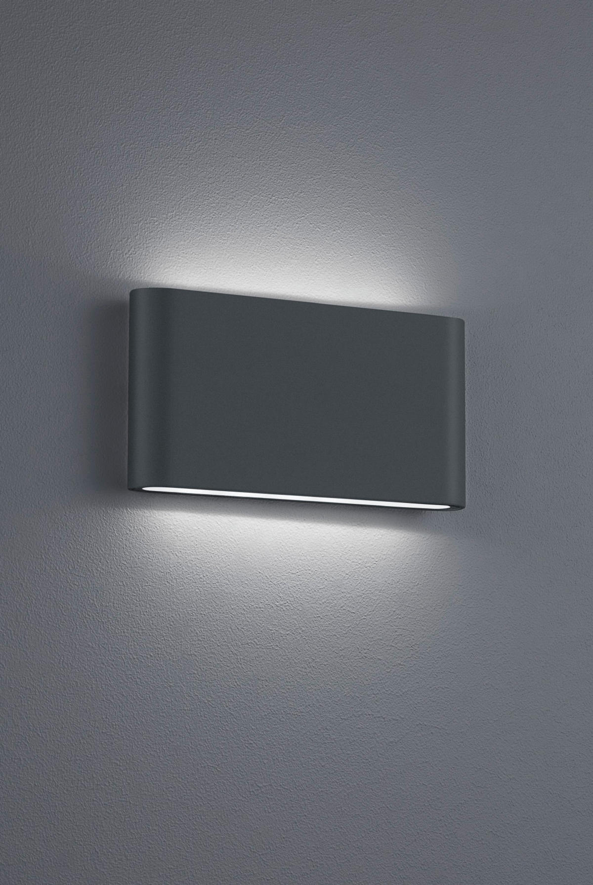 LED-WANDLEUCHTE THAMES II 17,5/9/2,5 cm   - Anthrazit, Design, Metall (17,5/9/2,5cm) - Trio Leuchten