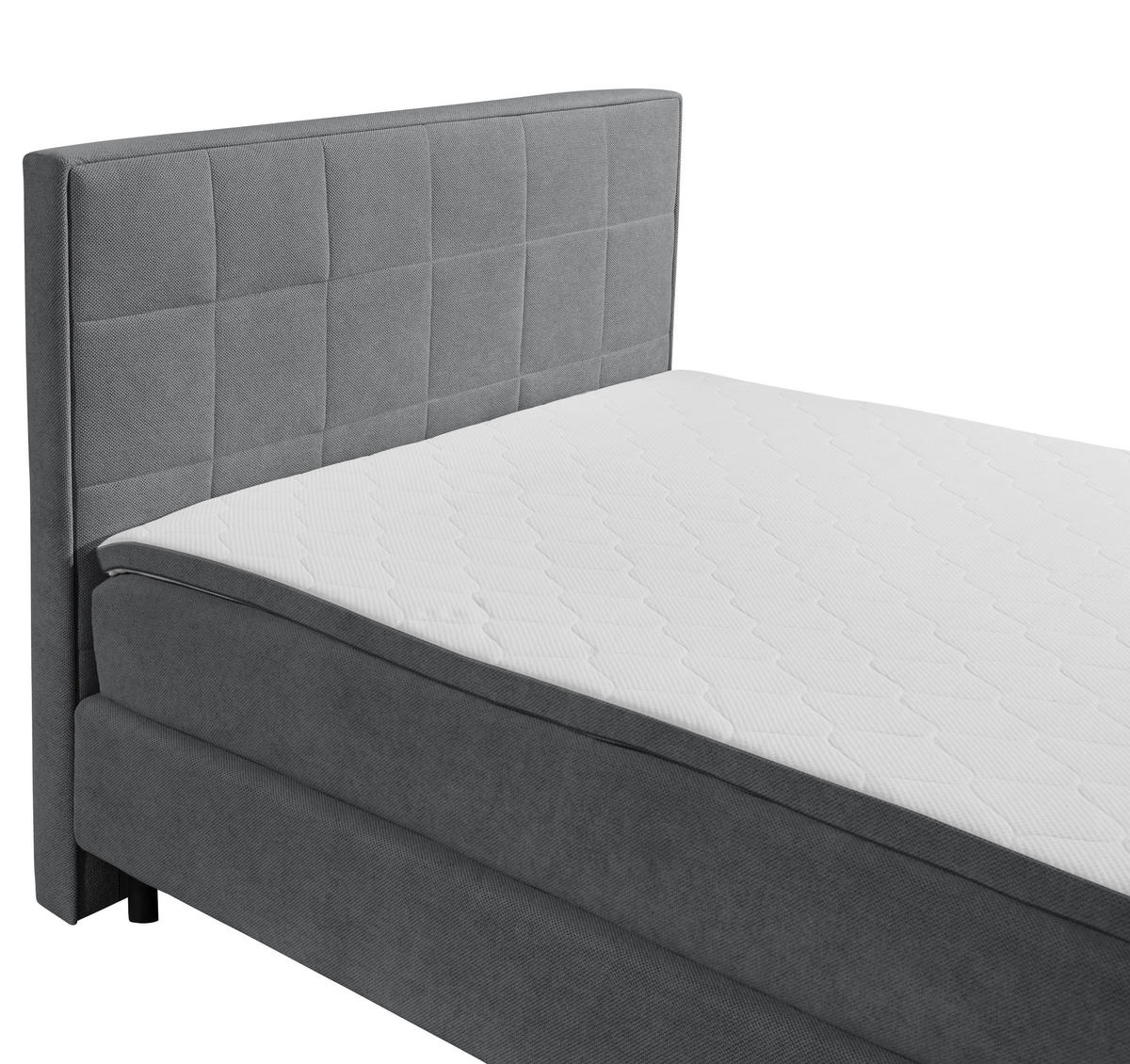 BOXBETT 140/200 cm  in Anthrazit  - Anthrazit, Modern, Holzwerkstoff/Kunststoff (140/200cm) - MID.YOU