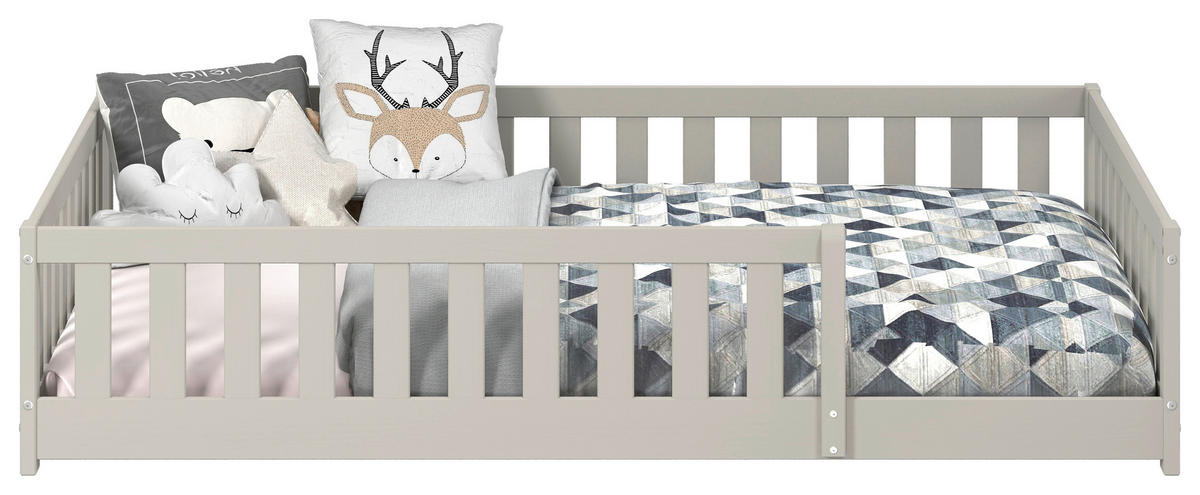 BODENBETT. 140/200 cm  in Taupe  - Taupe, MODERN, Holz/Holzwerkstoff (140/200cm) - P & B