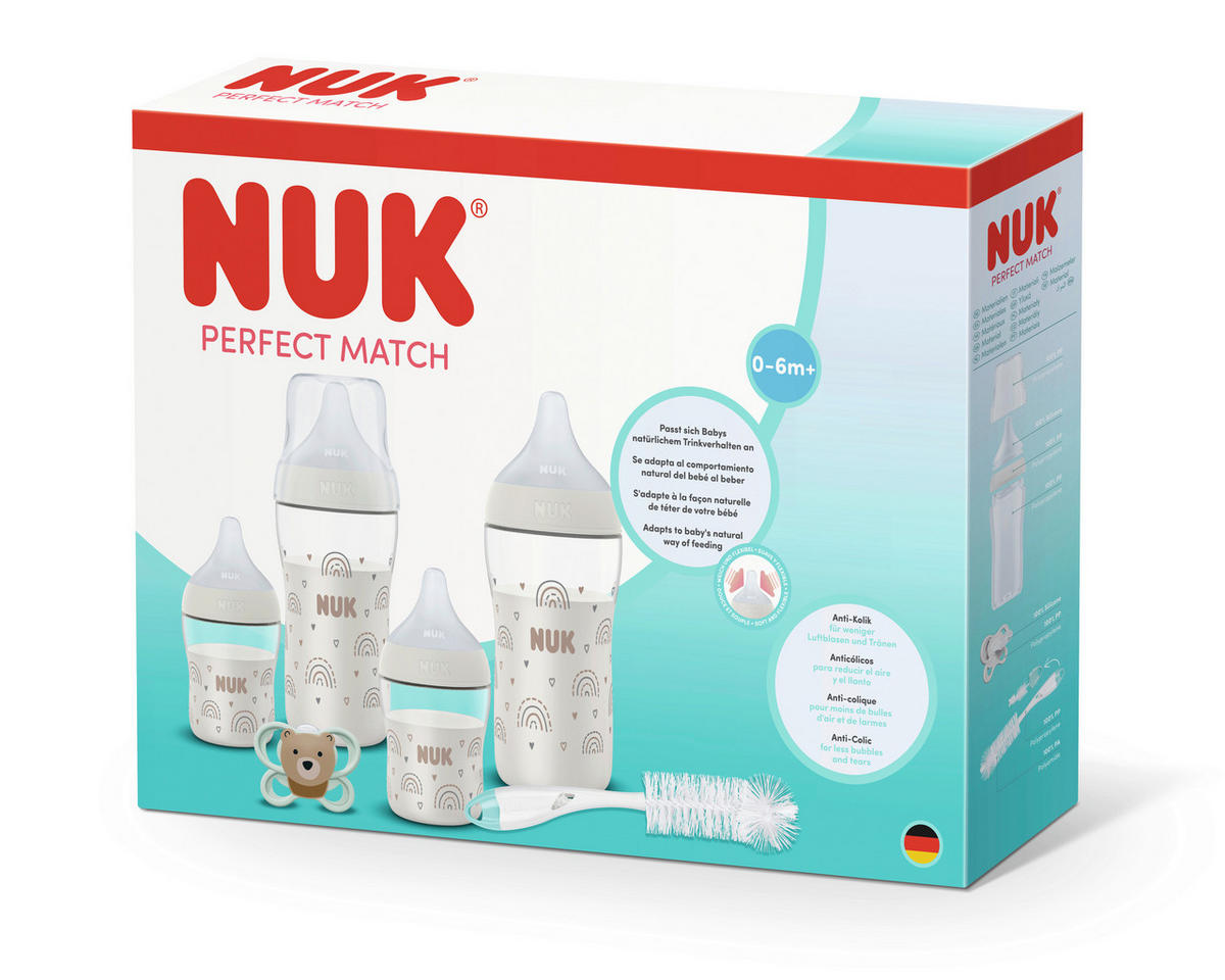 FLÄSCHCHENSET Perfect Match 8-teilig  - Multicolor, Basics, Kunststoff (7,4/33,6/25,5cm) - NUK