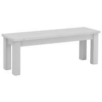 SITZBANK 130/46/40 cm Weiß Kiefer massiv  - Weiß, ROMANTIK / LANDHAUS, Holz (130/46/40cm) - Boxxx