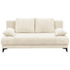 SCHLAFSOFA  mit Cord Weiß  - Schwarz/Weiß, KONVENTIONELL, Kunststoff/Textil (211/96/105cm) - Carryhome