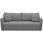 SCHLAFSOFA in Webstoff Grau  - Schwarz/Grau, KONVENTIONELL, Kunststoff/Textil (224/90/107cm) - Carryhome