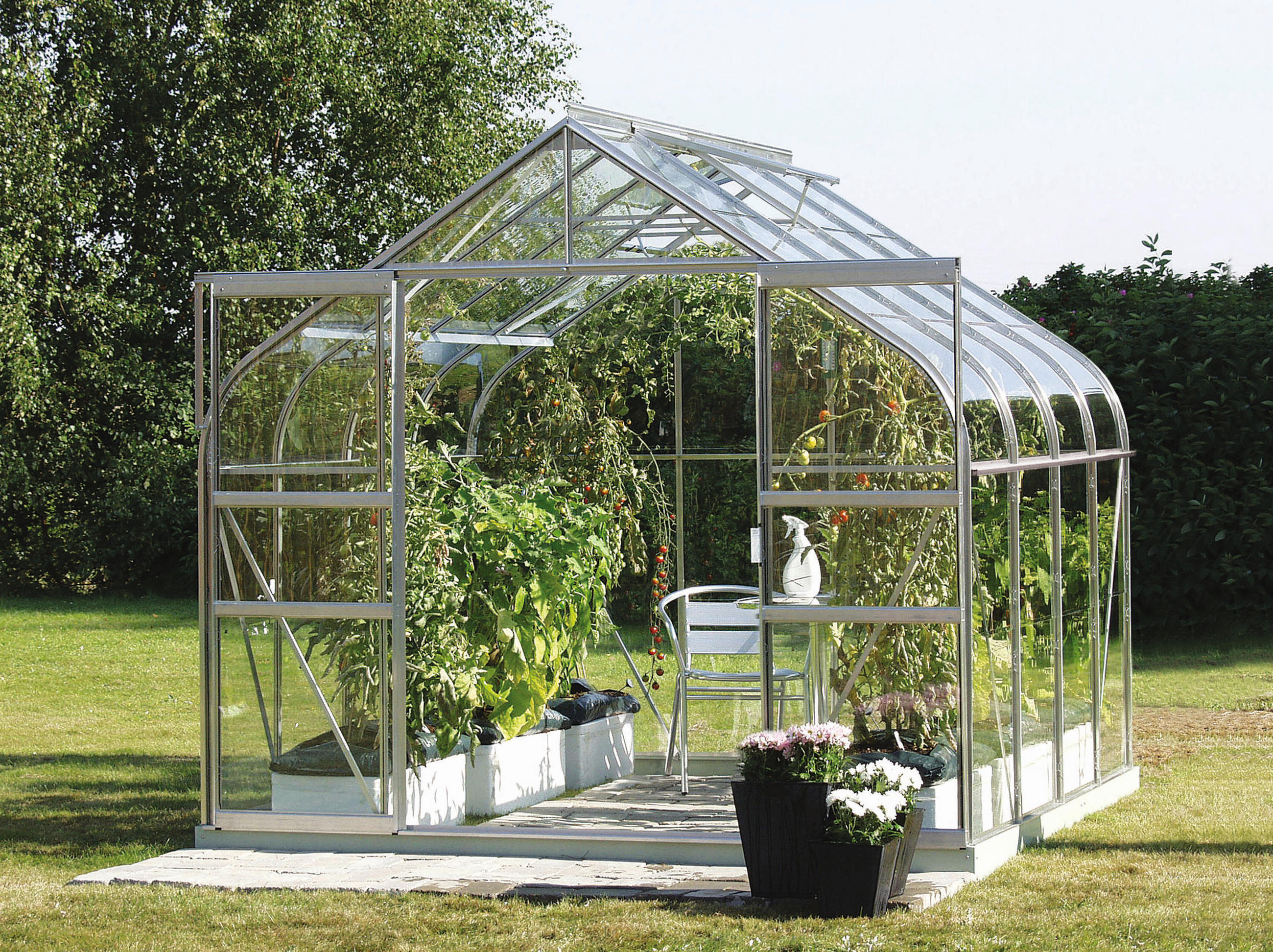 Gewächshausbausatz Diana 6700 6,7 M2 Metall/glas