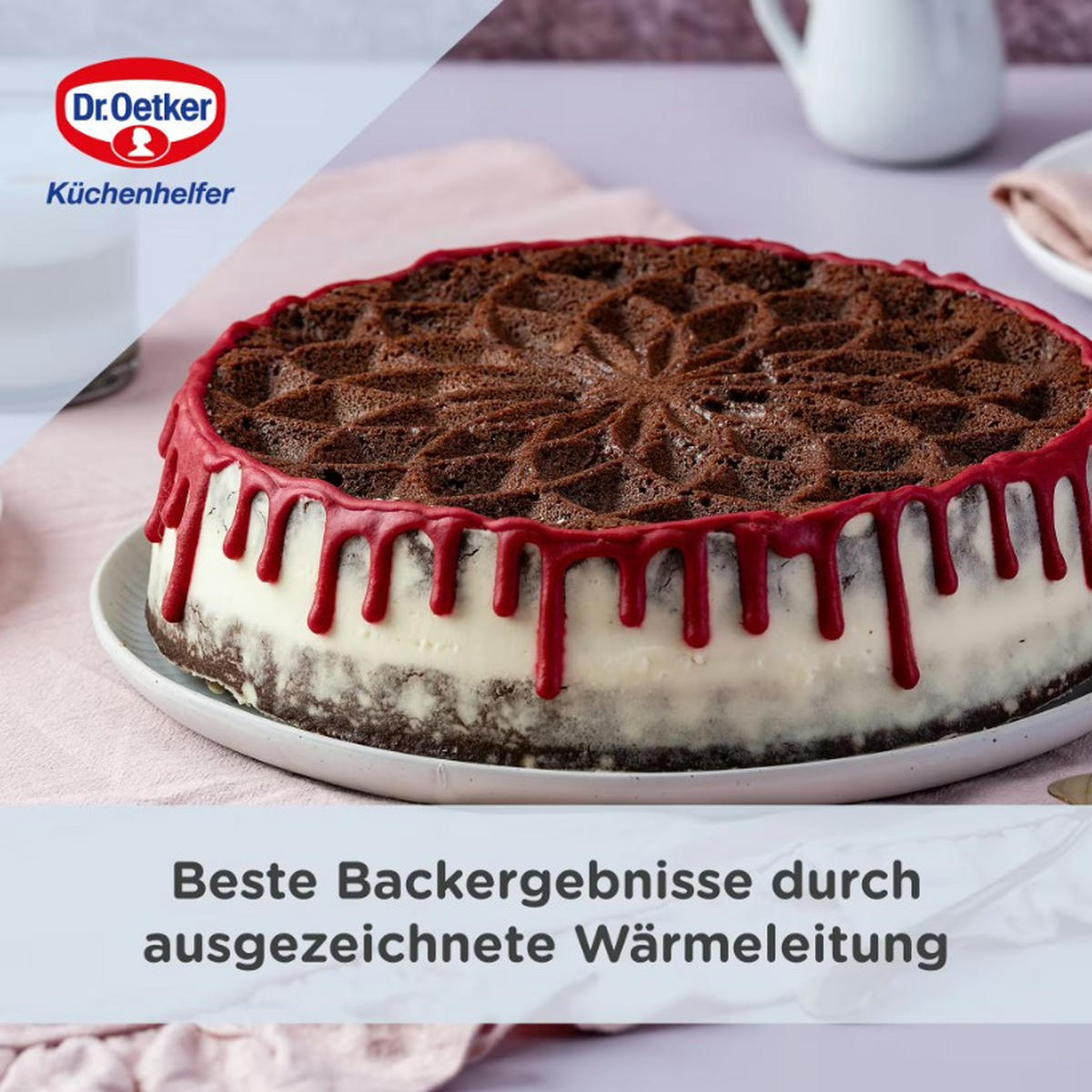 BACKFORM - Pink, Basics, Metall (26cm) - Dr.Oetker