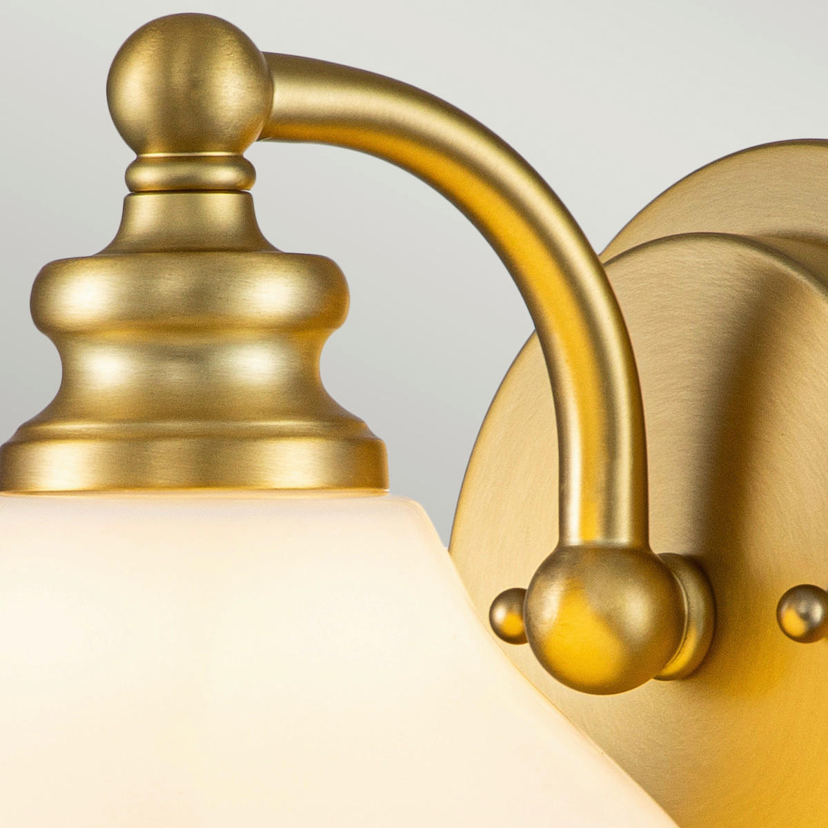 BADEZIMMER-WANDLEUCHTE - Messingfarben, Konventionell, Glas/Metall (16/20,6/19,1cm) - Elstead Lighting