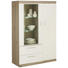HIGHBOARD 95/139/40 cm - Eichefarben/Alufarben, KONVENTIONELL, Glas/Holzwerkstoff (95/139/40cm) - Xora HIGHBOARD 95/139/40 cm - Eichefarben/Alufarben, KONVENTIONELL, Glas/Holzwerkstoff (95/139/40cm) - Xora