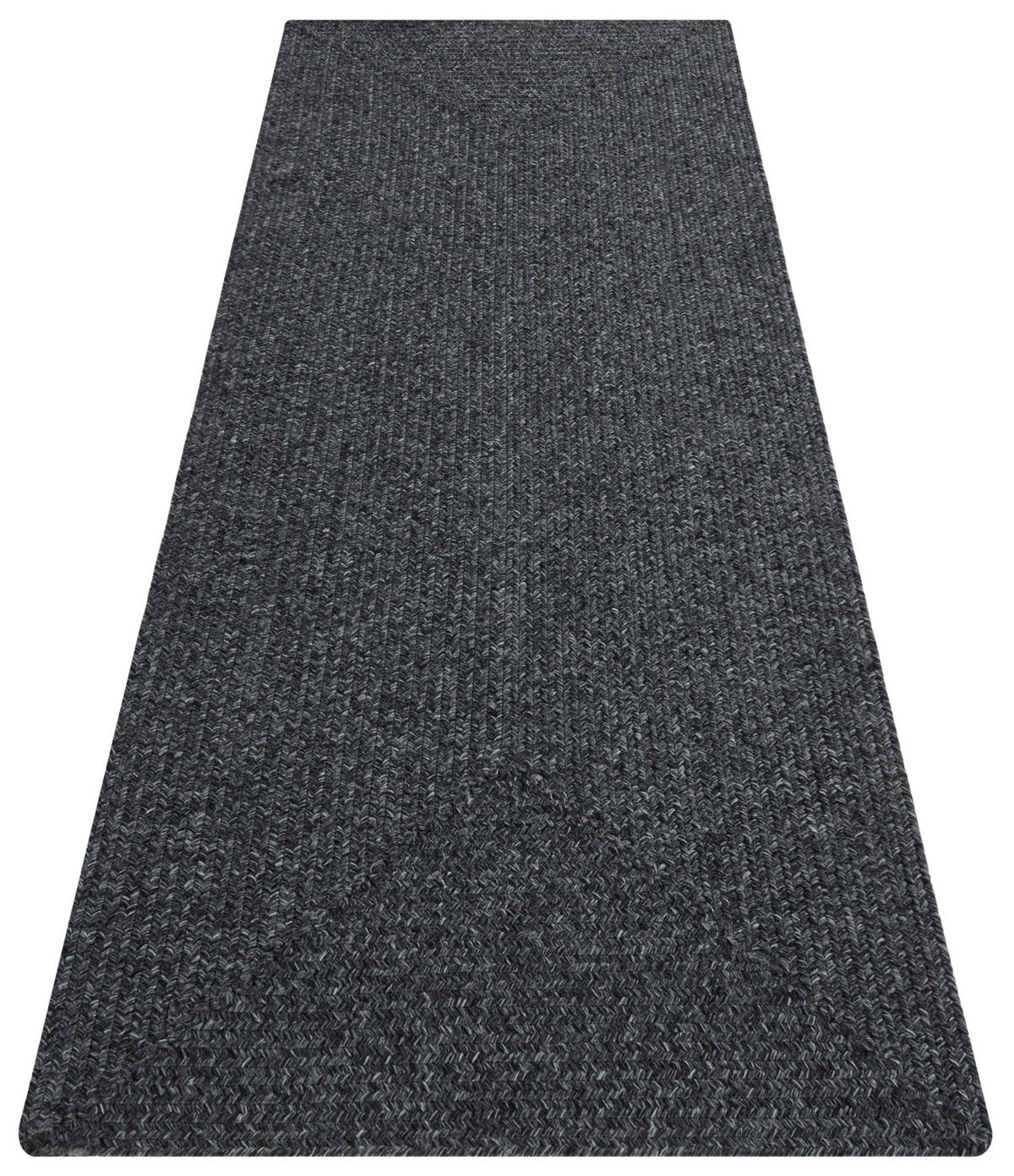 LÄUFER 80/200 cm Braided  - Anthrazit, Design, Kunststoff (80/200cm) - Hanse Home