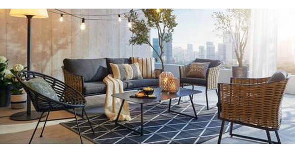 OUTDOORTEPPICH 200/290 cm Naturalle Schwarz  - Schwarz, Design, Textil (200/290cm) - Novel
