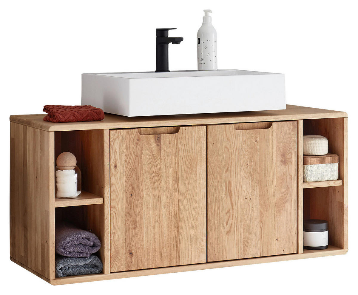 WASCHBECKENUNTERSCHRANK 105/48/40 cm  - Wildeiche, Basics, Holz (105/48/40cm) - Linea Natura