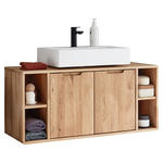 WASCHBECKENUNTERSCHRANK 105/48/40 cm  - Wildeiche, Basics, Holz (105/48/40cm) - Linea Natura