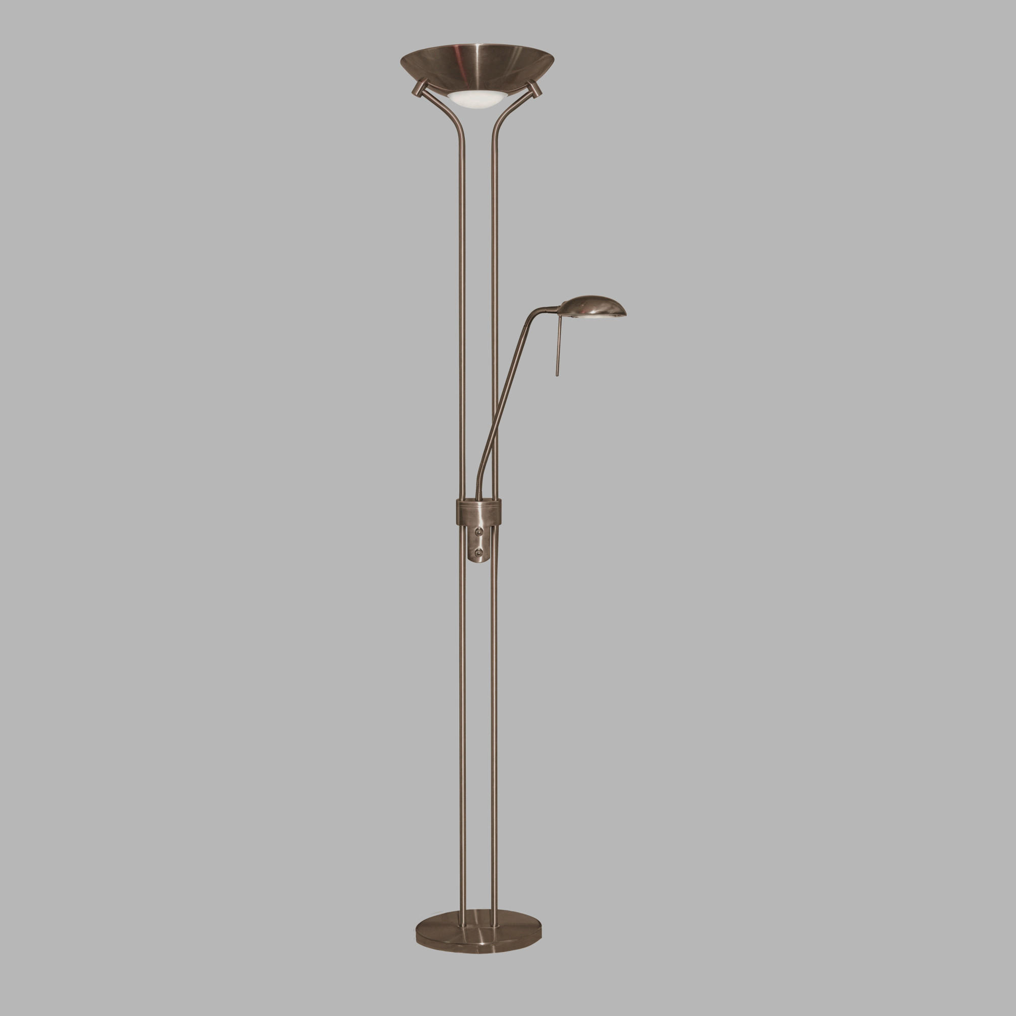 LED-STEHLEUCHTE 25.4/180 cm    - Messingfarben, Basics, Glas/Metall (25.4/180cm)