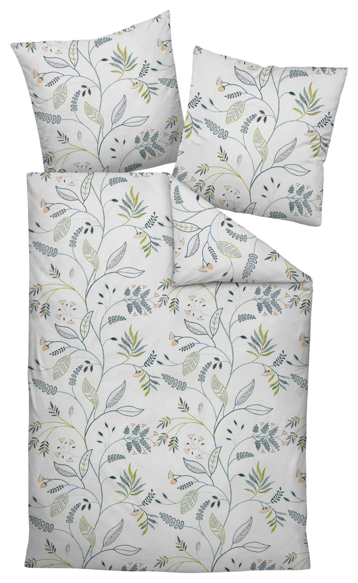 POSTEĽNÁ BIELIZEŇ, makosatén, zelená, 140/200 cm  - zelená, Modern, textil (140/200cm) - Janine