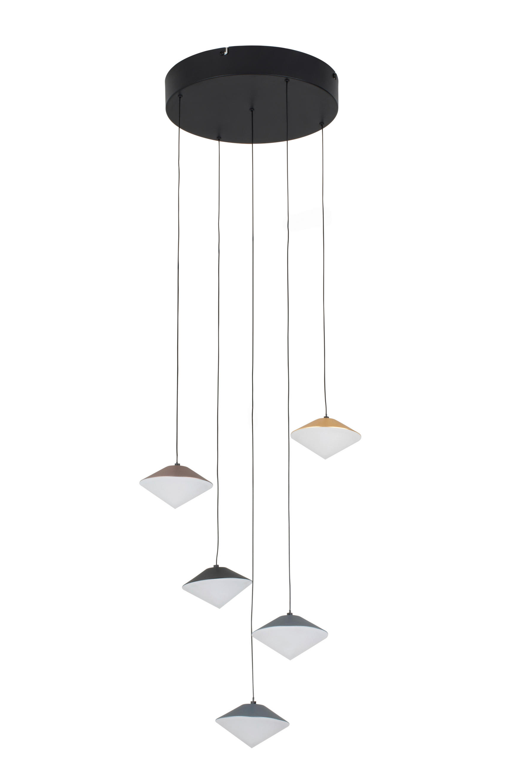 LED-HÄNGELEUCHTE 39/150 cm  - Hellbraun/Goldfarben, Design, Kunststoff/Metall (39/150cm) - Dieter Knoll