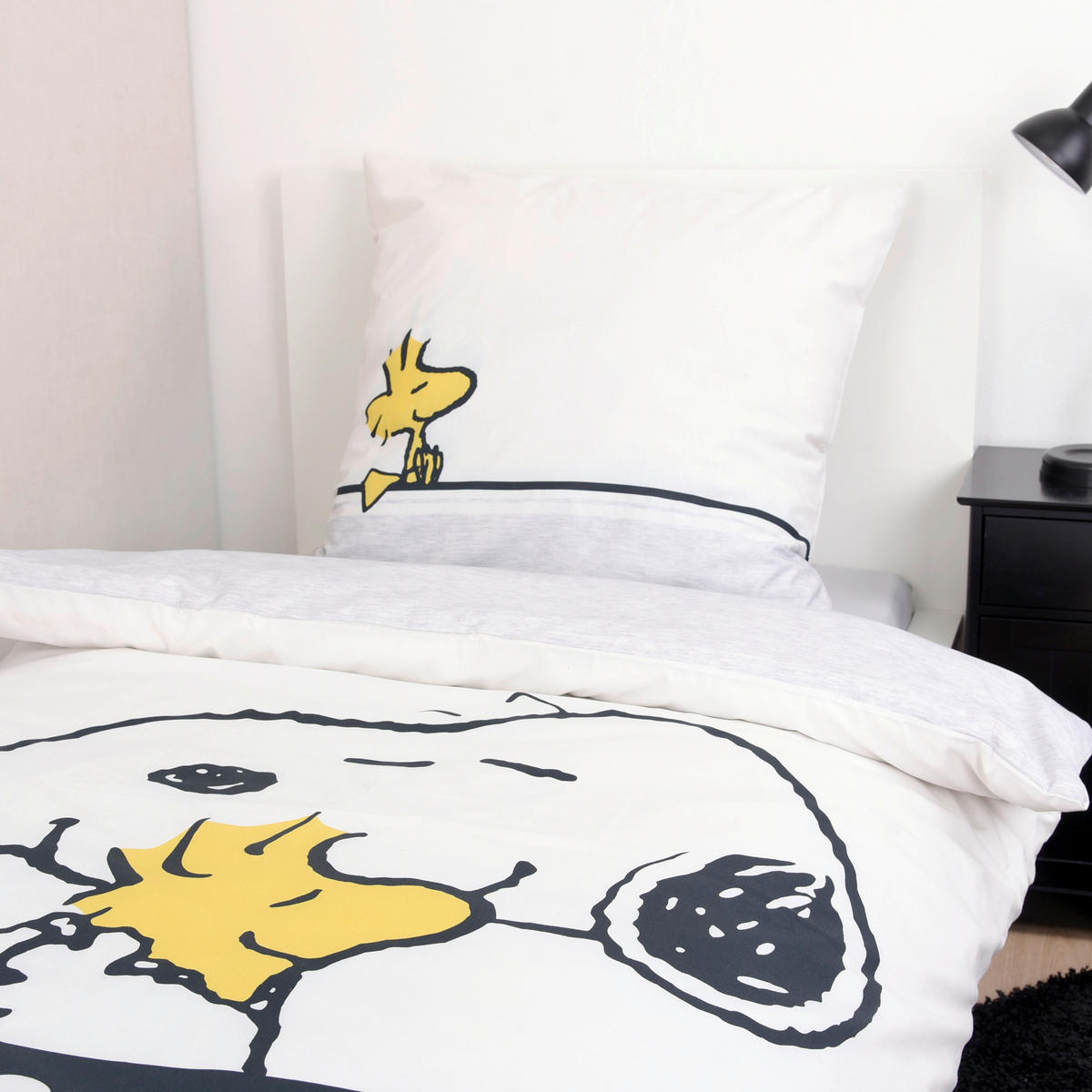 JUGENDBETTWÄSCHE Snoopy 135/200 cm  - Weiß, Design, Textil (135/200cm) - Herding