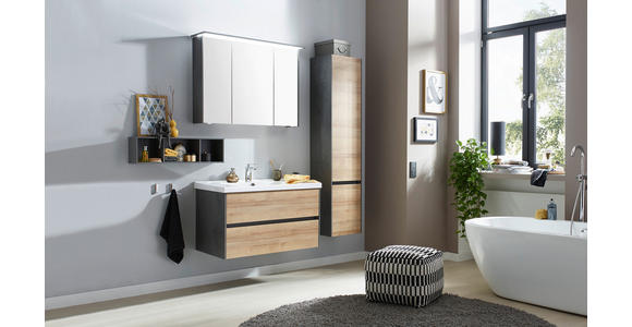 BADEZIMMERREGAL 70/20/17 cm  - Grau, Design, Holzwerkstoff (70/20/17cm) - Dieter Knoll