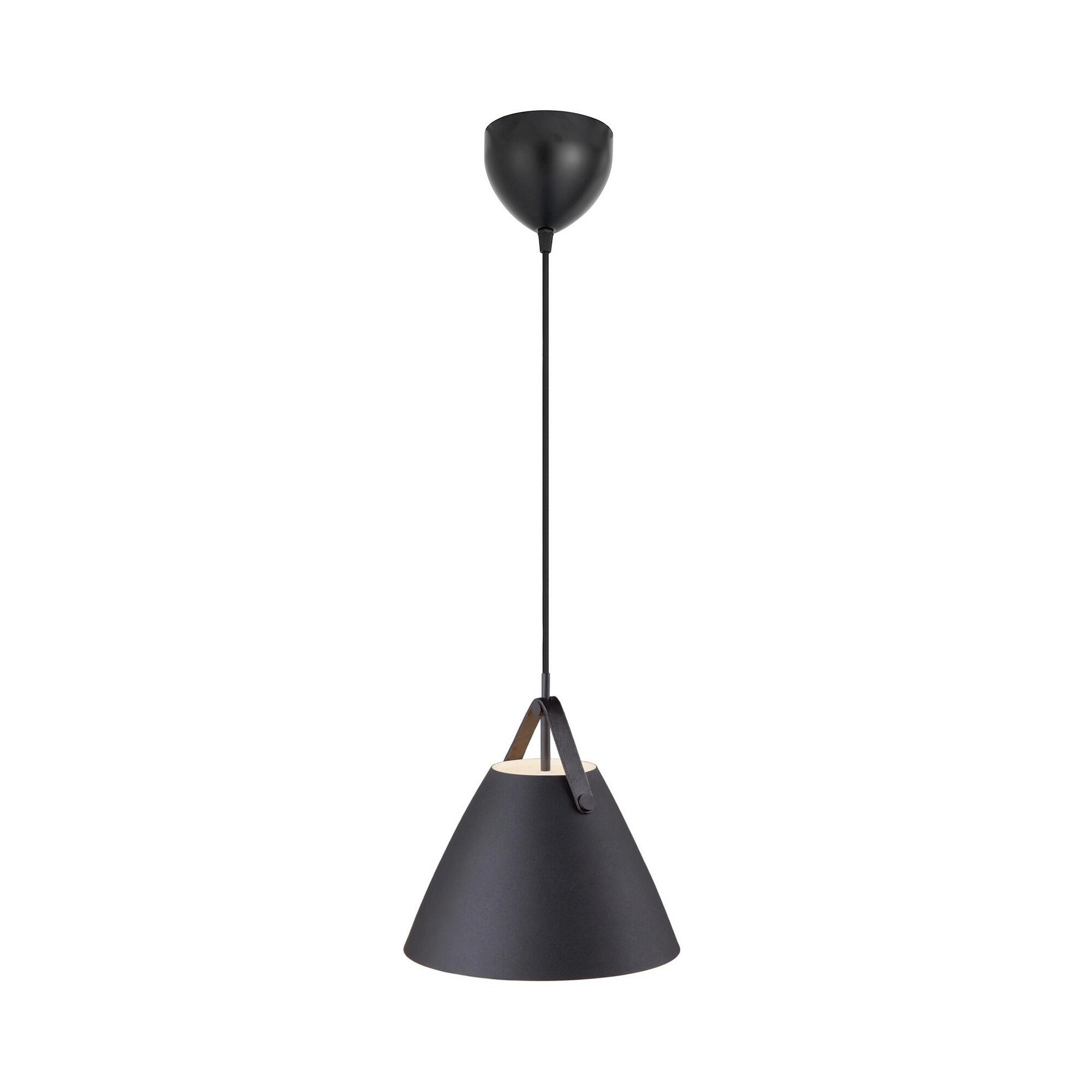 PENDELLEUCHTE Strap 27/27 cm  - Schwarz, Design, Metall (27/27cm) - Nordlux
