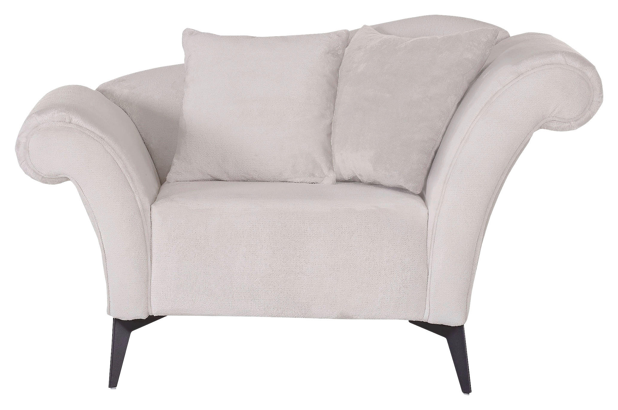 FÅTÖLJ i textil vit  - vit/svart, Design, metall/textil (138/83/85cm) - MID.YOU