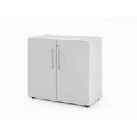 AKTENSCHRANK Grau, Weiß  - Weiß/Grau, Basics, Holzwerkstoff (80/74,8/41,7cm) - Venda
