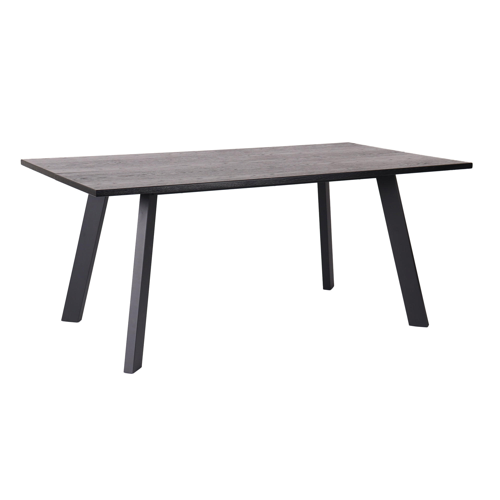 MATBORD 170/95/73 cm delar i massivt trä  trä svart  - svart, Modern, metall/trä (170/95/73cm) - Niels Andersson