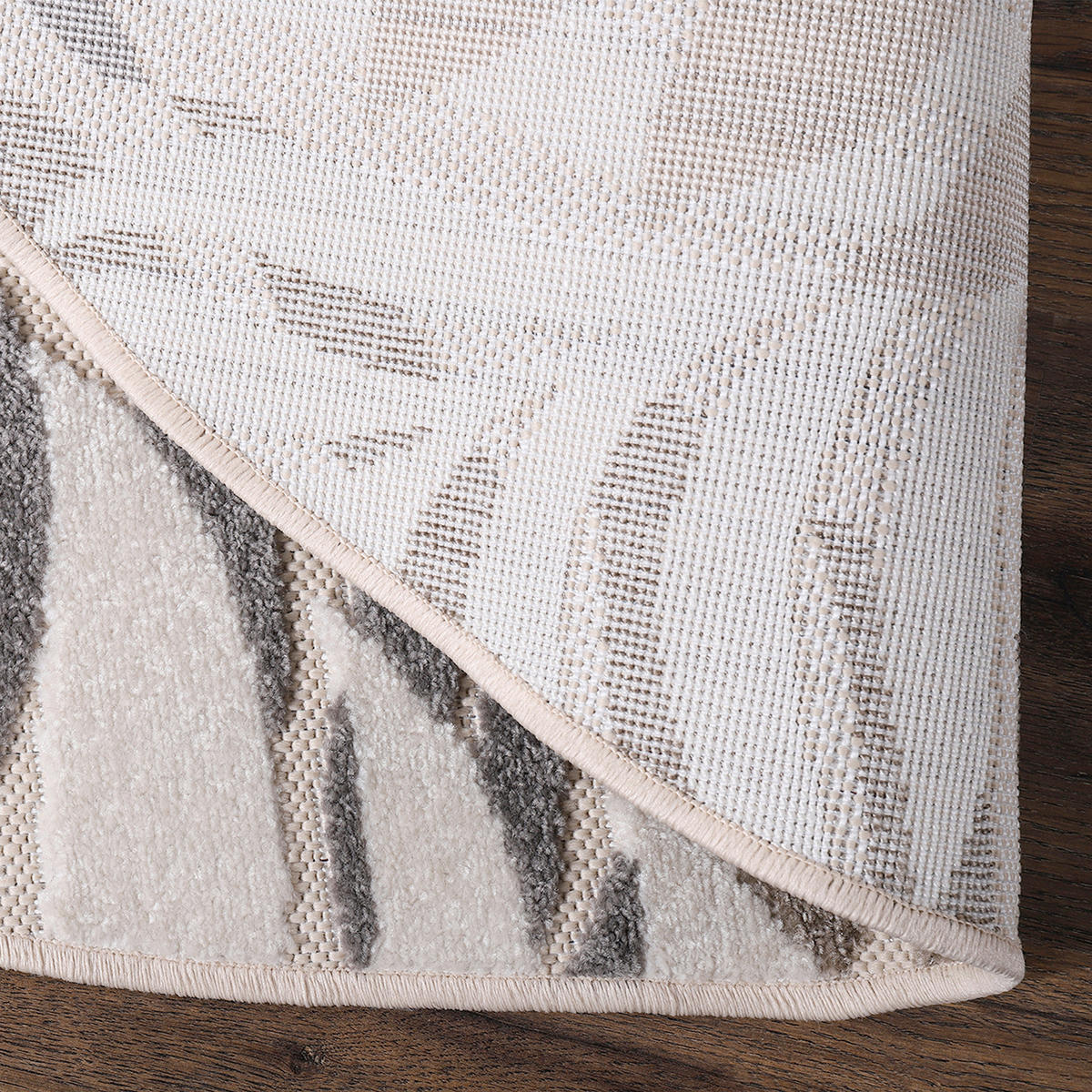 OUTDOORTEPPICH  für Terrasse und Balkon 120 cm Floral Beige  - Beige, LIFESTYLE, Kunststoff/Textil (120cm) - Novel