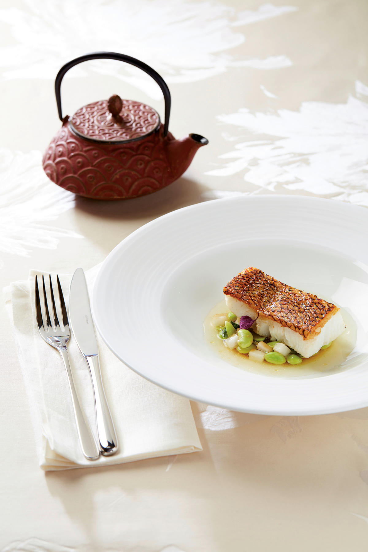BESTECKSET Taste 24-teilig Edelstahl  - Silberfarben, Basics, Metall (30,3/32,7/5cm) - Sambonet