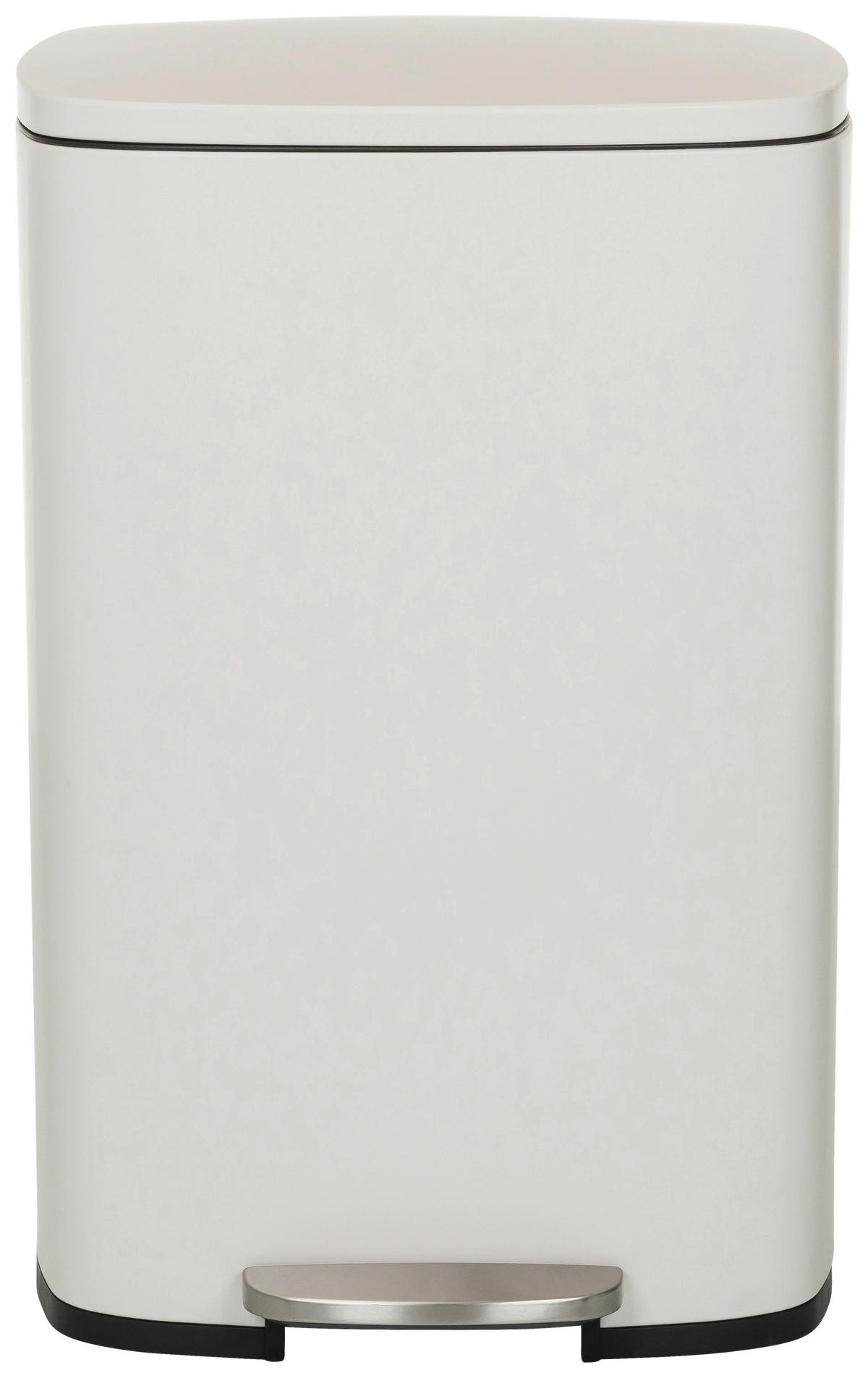 KOŠ NA ODPADKY  50 l - černá/béžová, Moderní, kov/plast (30/64/42,5cm) - MID.YOU