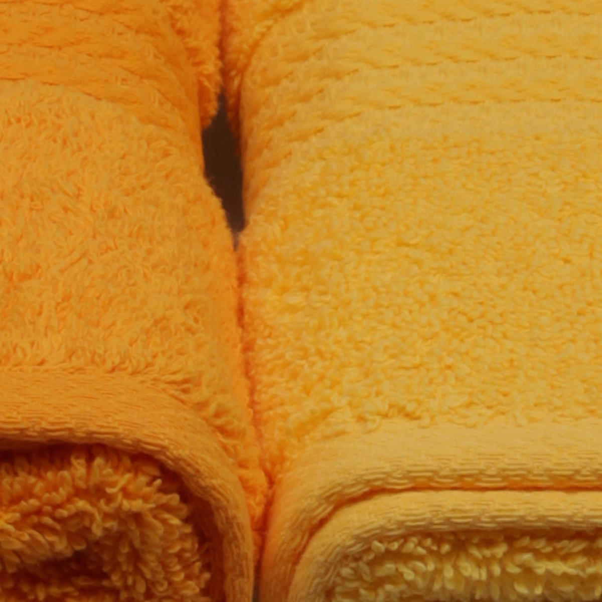 HANDTUCHSET Gelb, Orange, Hellgelb, Dunkelorange  - Gelb/Hellgelb, Basics, Textil (50/90cm)