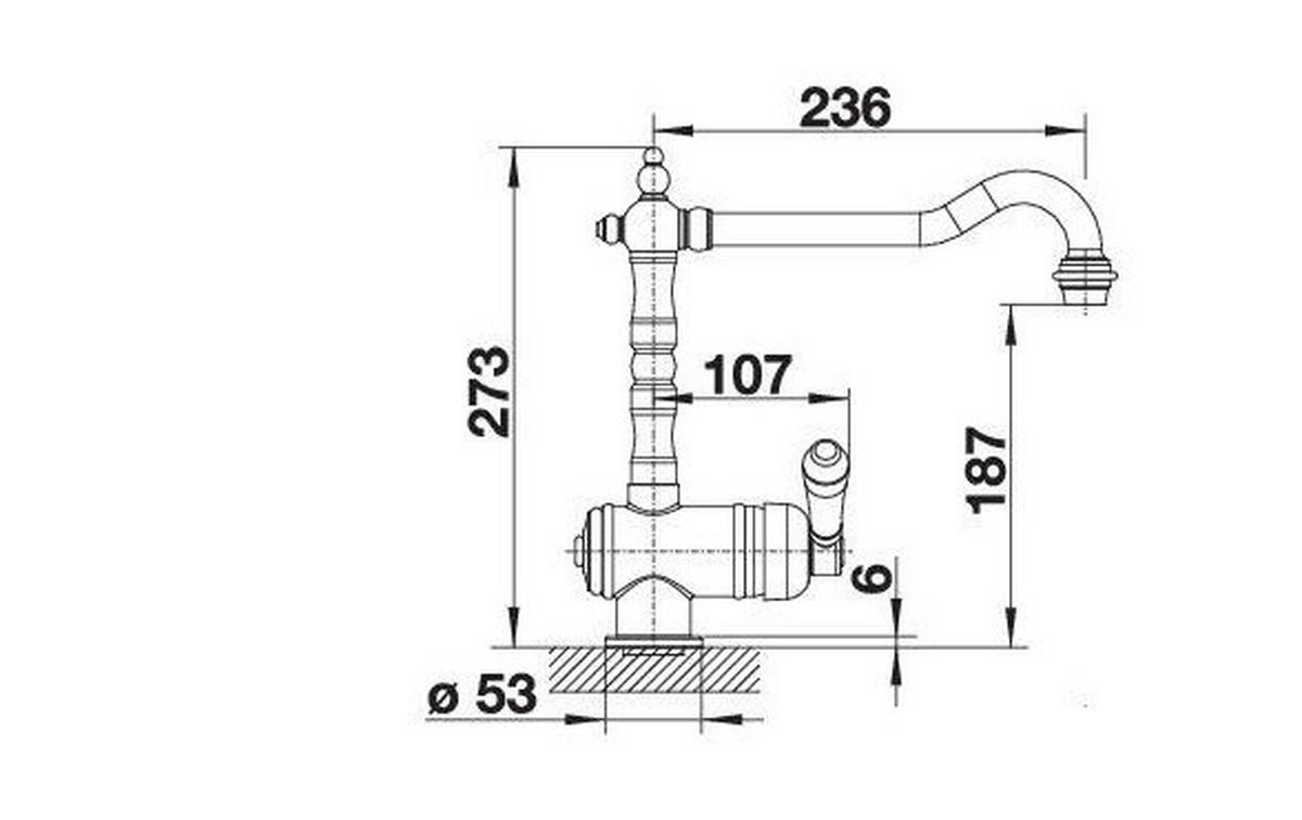 KÜCHENARMATUR 526688  - Goldfarben, Basics, Metall (15/27,5/29,4cm) - Blanco