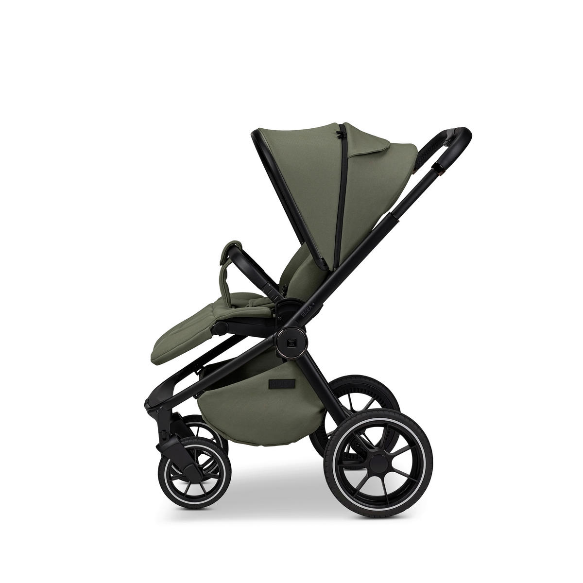 KOMBINIRANA DJEČJA KOLICA  Resea+  - maslinasto zelena/crna, Basics, tekstil (98.5/58/122cm) - Moon