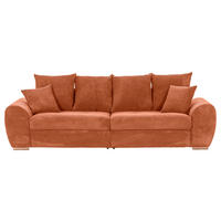 BIG SOFFA i manchester rostfärgad  - ekfärgad/rostfärgad, Klassisk, trä/textil (270/72/109cm) - MID.YOU