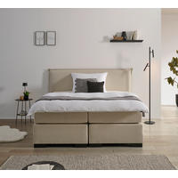 POSTEL BOXSPRING, 180/200 cm, béžová - černá/béžová, Moderní, karton/dřevo (180/200cm) - MID.YOU