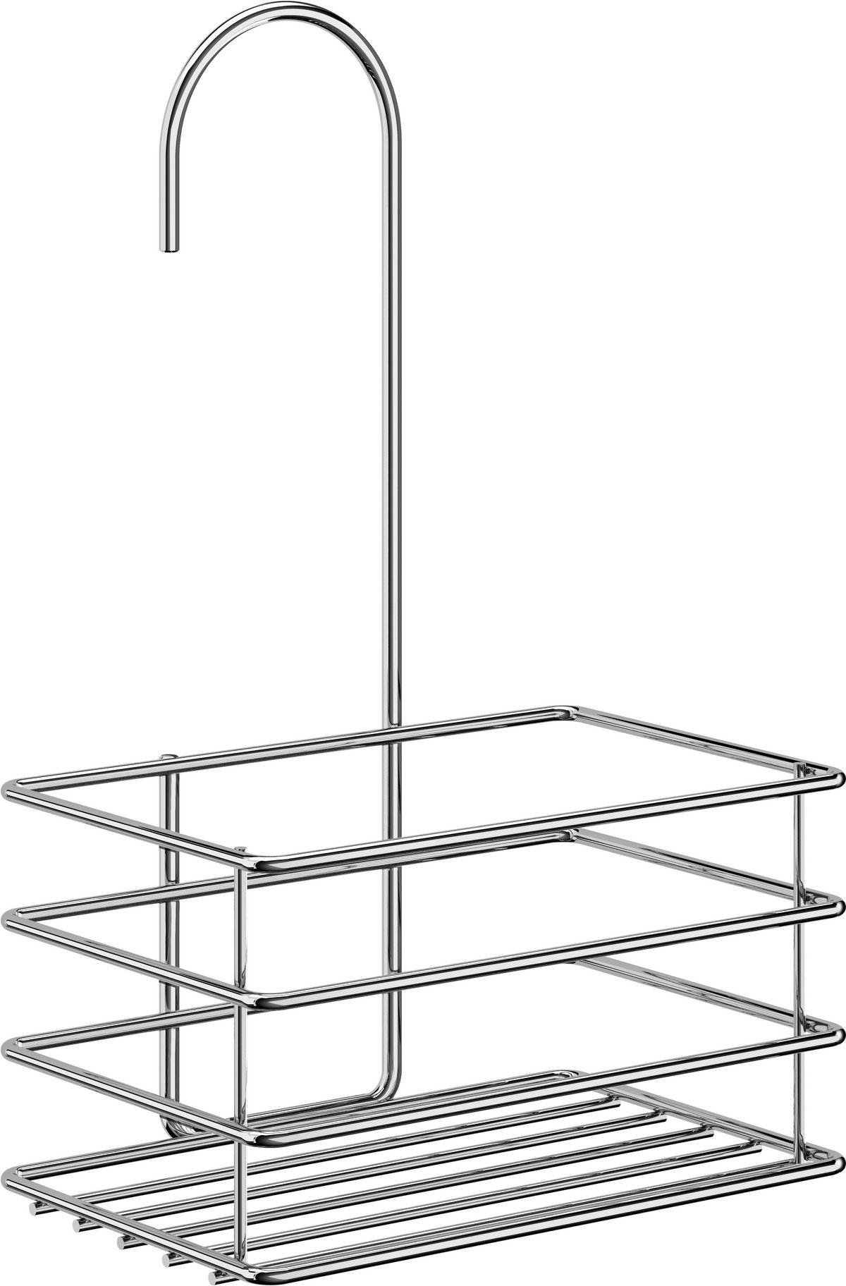 DUSCHKORB BESLAGSBODEN KÖRBE Chromfarben  - Chromfarben, Basics, Metall (18/28,3/9,8cm) - Smedbo