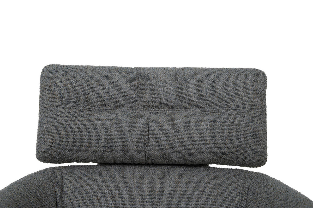 ARMLEHNSTUHL  in Eisen Webstoff  - Schwarz/Grau, Design, Textil/Metall (62/92/66cm) - Dieter Knoll