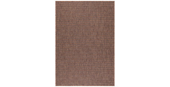 In- und Outdoorteppich 80/150 cm Zagora Braun, Schwarz - Schwarz/Braun, Basics, Textil (80/150cm) - Novel