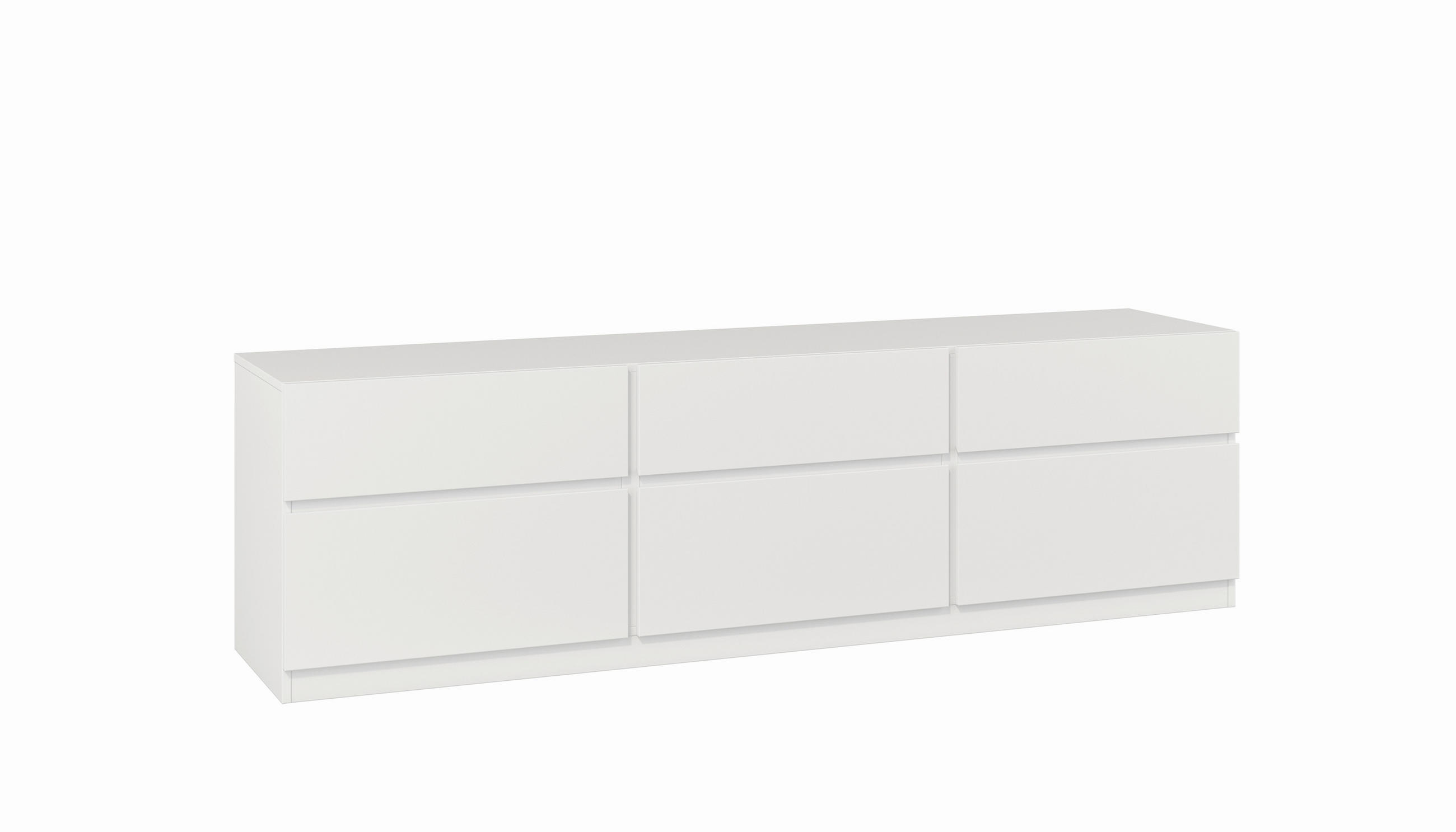 Mid.you Lowboard Weiß 179.9x52.3x40 cm