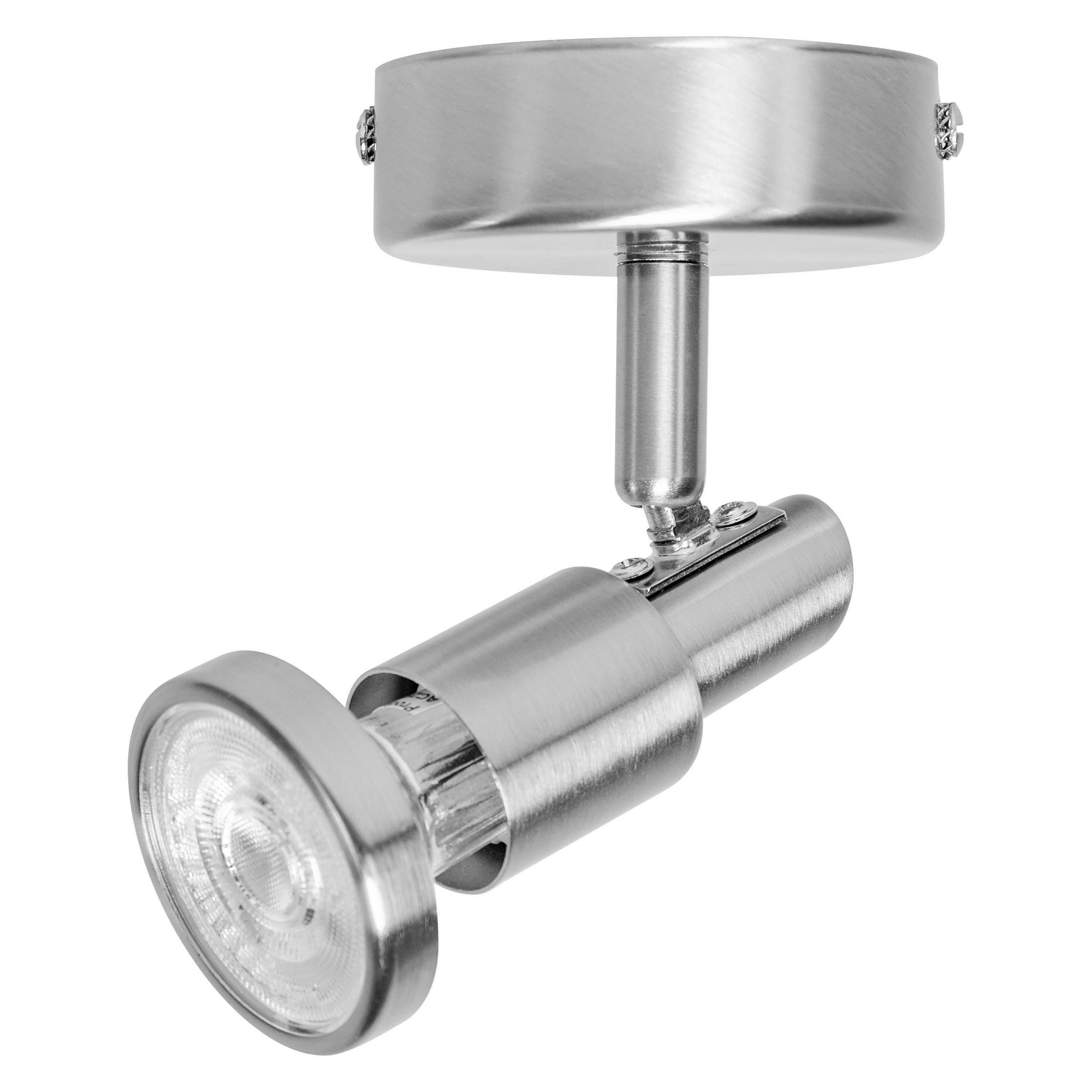 LED-DECKENLEUCHTE LED-Spot 8/8/14,6 cm   - Nickelfarben, Basics, Metall (8/8/14,6cm) - Ledvance