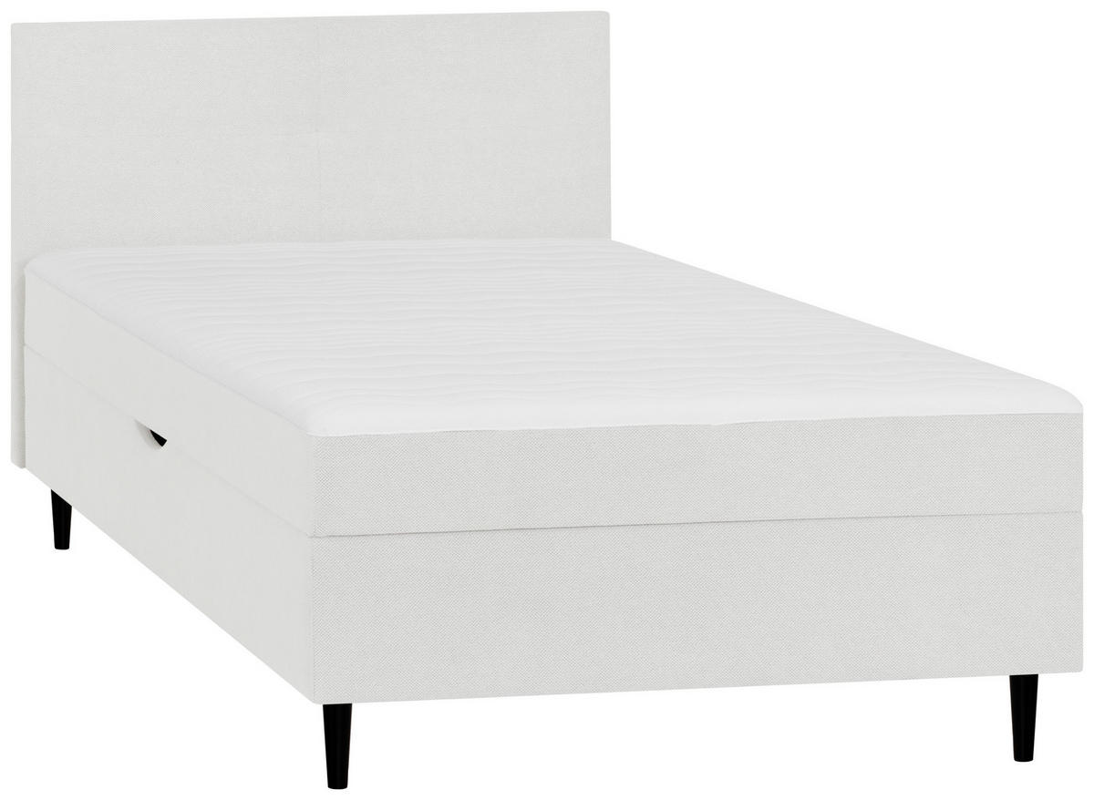 BOXBETT 120/200 cm  in Creme  - Creme/Schwarz, KONVENTIONELL, Textil (120/200cm) - P & B