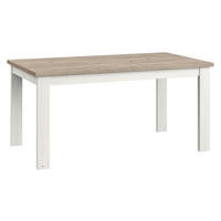 ESSTISCH rechteckig Weiß, Eichefarben  - Eichefarben/Weiß, Design, Holzwerkstoff (160/90/76cm) - SetOne by Musterring